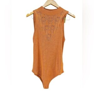 Free People Intimately On Point Body Suit Sz L